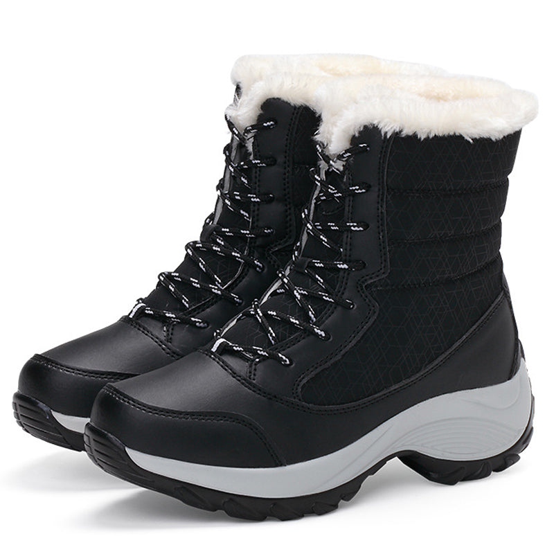 Snow Boots Plush Warm Ankle Boots For Women Winter Shoes